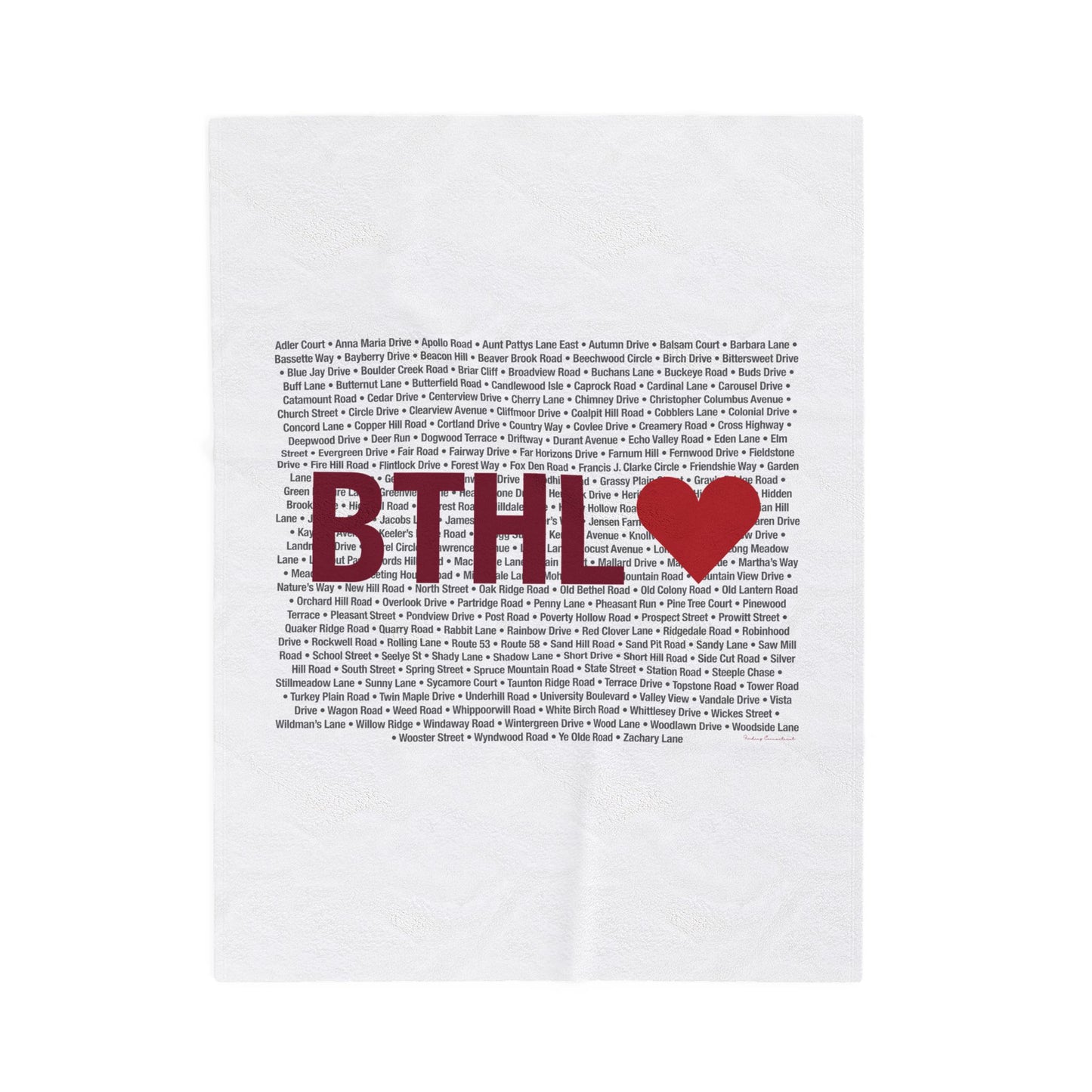 Bethel Love Velveteen Plush Blanket