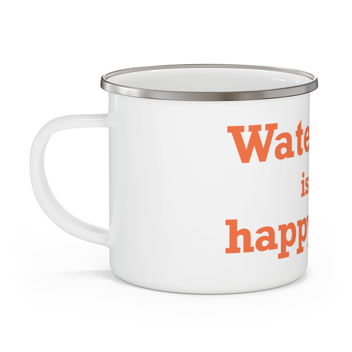 Watertown is My Happy Place  Enamel Camping Mug
