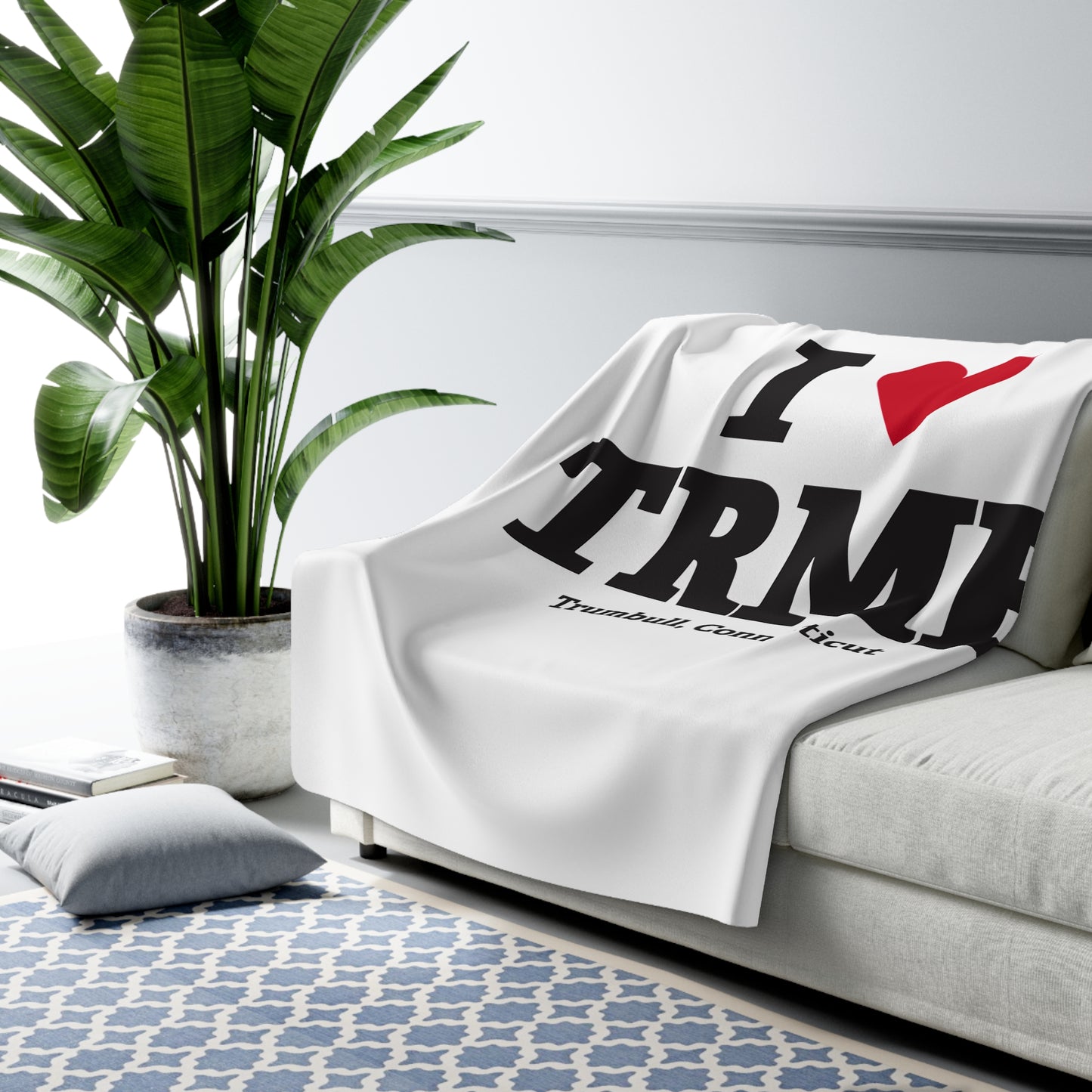 I Heart TRMB Sherpa Fleece Blanket