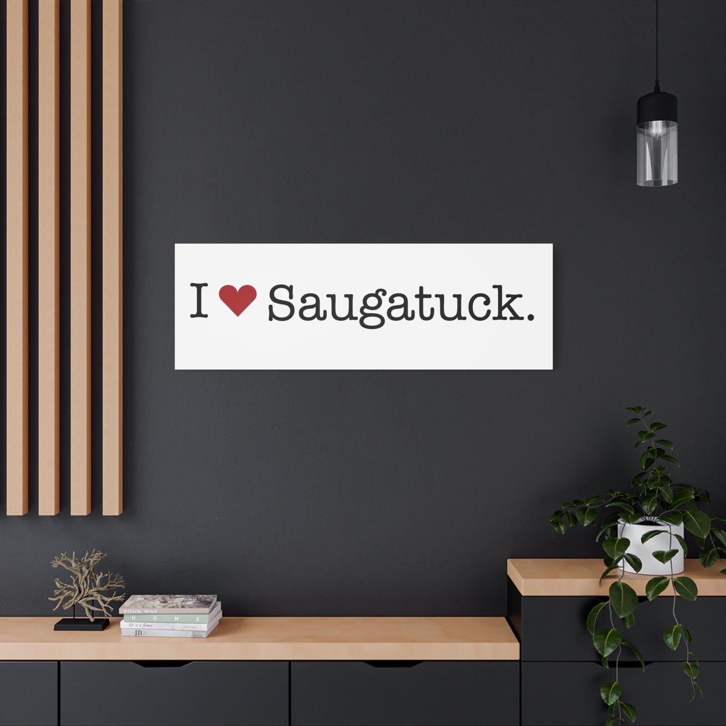 I Heart Saugatuck. Matte Canvas, Stretched, 1.25"