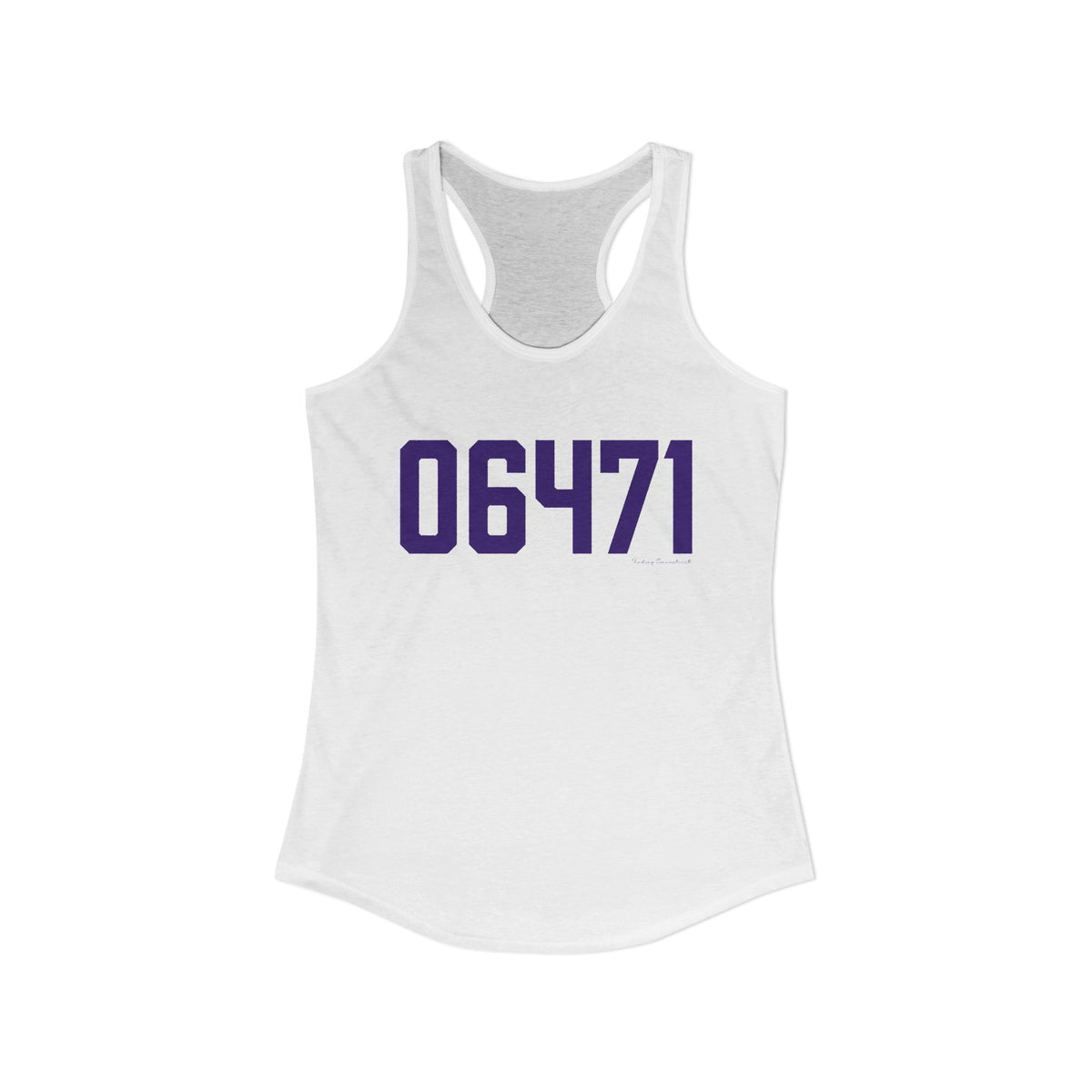 06471 North Branford Connecticut Zip Code Women's Ideal Racerback Tank Top