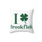 I Clover Brookfield Spun Polyester Square Pillow