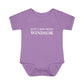 Just a kid from Windsor Infant Baby Rib Bodysuit