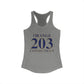 Orange 203 Connecticut Women's Ideal Racerback Tank Top