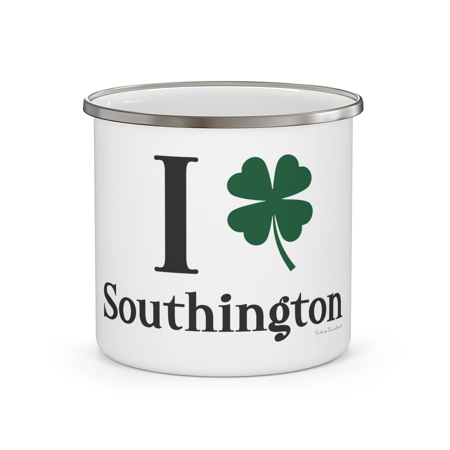 I Clover Southington  Enamel Camping Mug