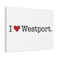 I Heart Westport. Matte Canvas, Stretched, 1.25"