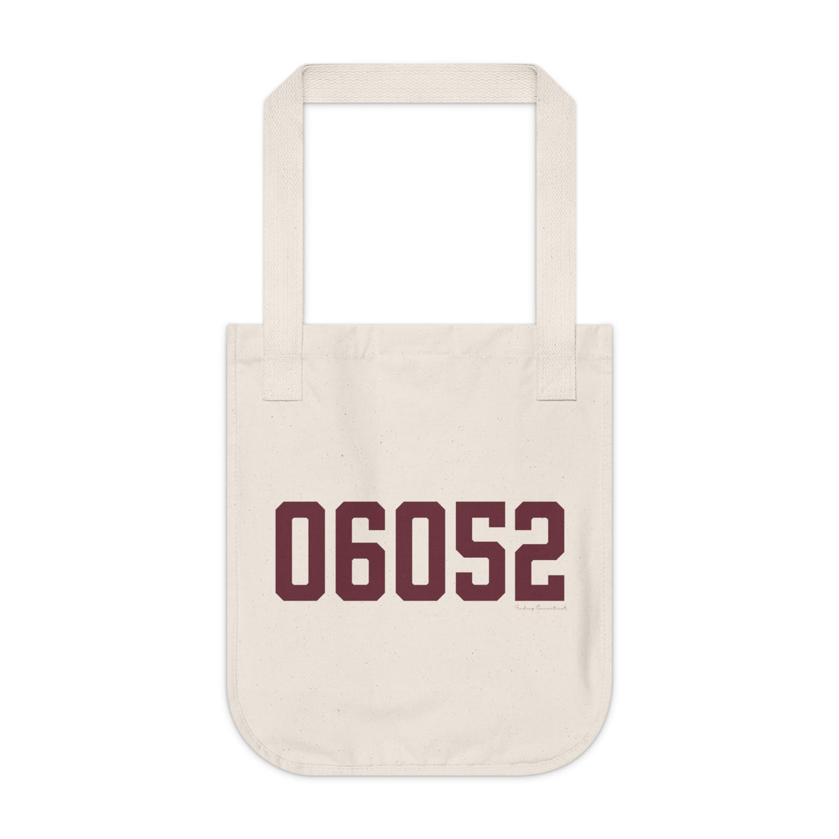 06052 New Britain Connecticut Zip Code Organic Canvas Tote Bag