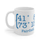 Fairfield Coordinates Mug 11oz