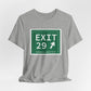 Vintage Exit 29 Merritt Parkway Sign Unisex Jersey Short Sleeve T-Shirt