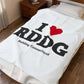 I Heart RDDG Velveteen Plush Blanket