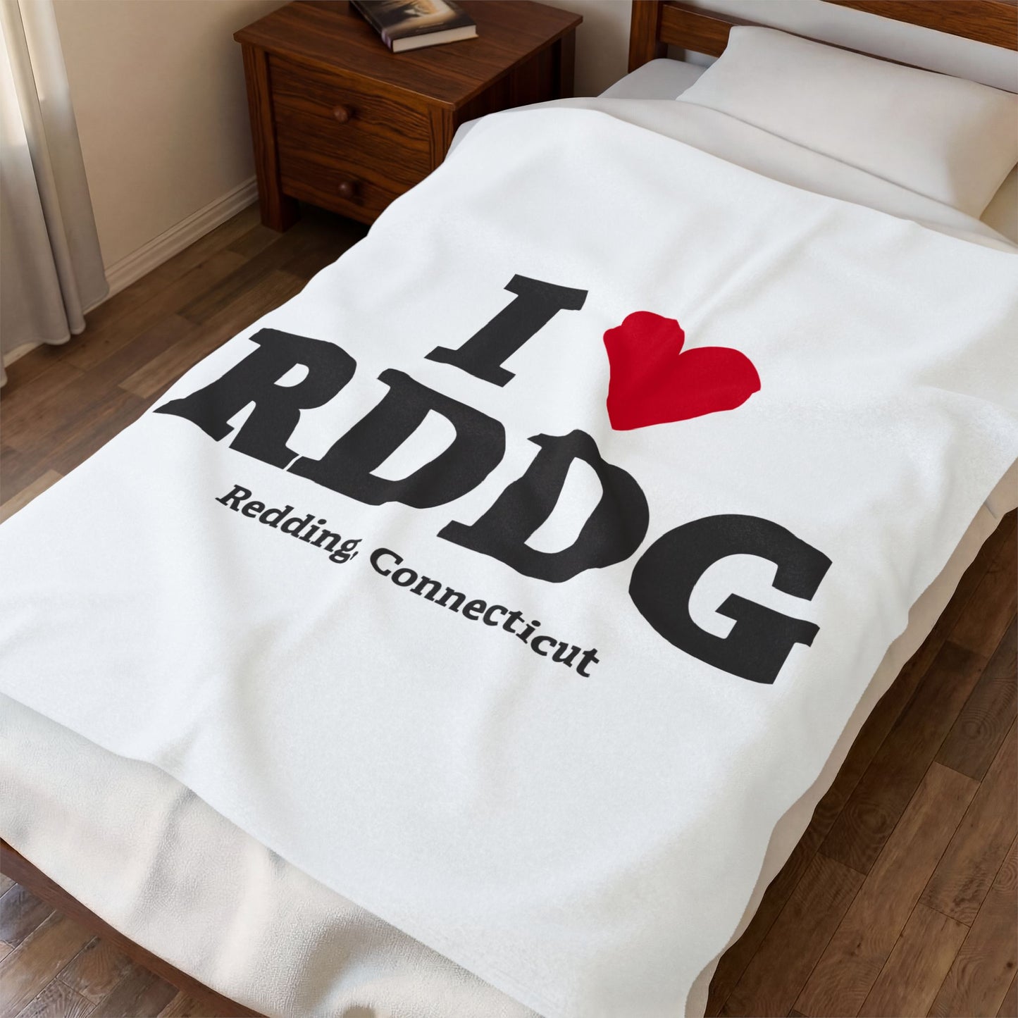 I Heart RDDG Velveteen Plush Blanket