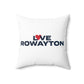 Love Rowayton Spun Polyester Square Pillow