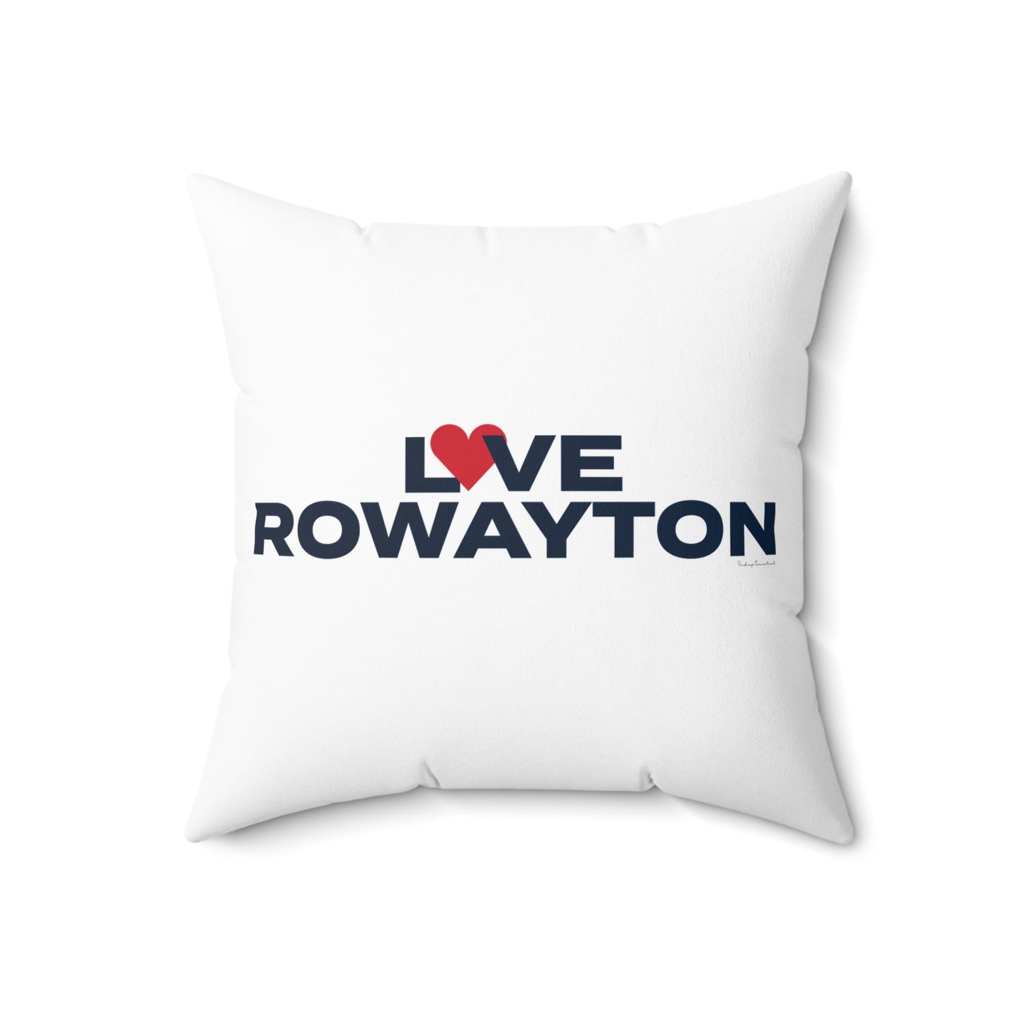 Love Rowayton Spun Polyester Square Pillow