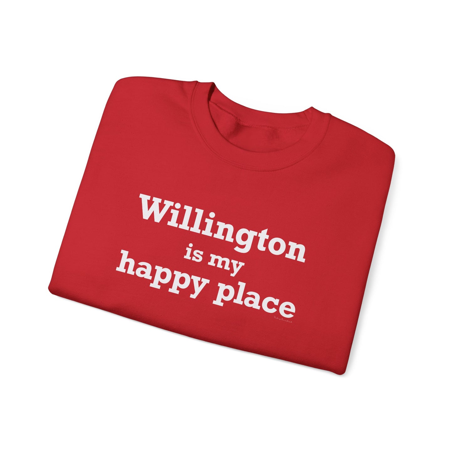 Willington is My Happy Place Unisex Heavy Blend™ Crewneck Sweatshirt