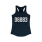 06883 Weston CT Zip Code Women's Ideal Racerback Tank Top