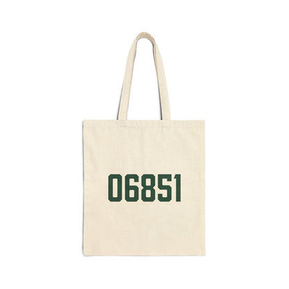 06851 Norwalk Connecticut Zip Code Cotton Canvas Tote Bag