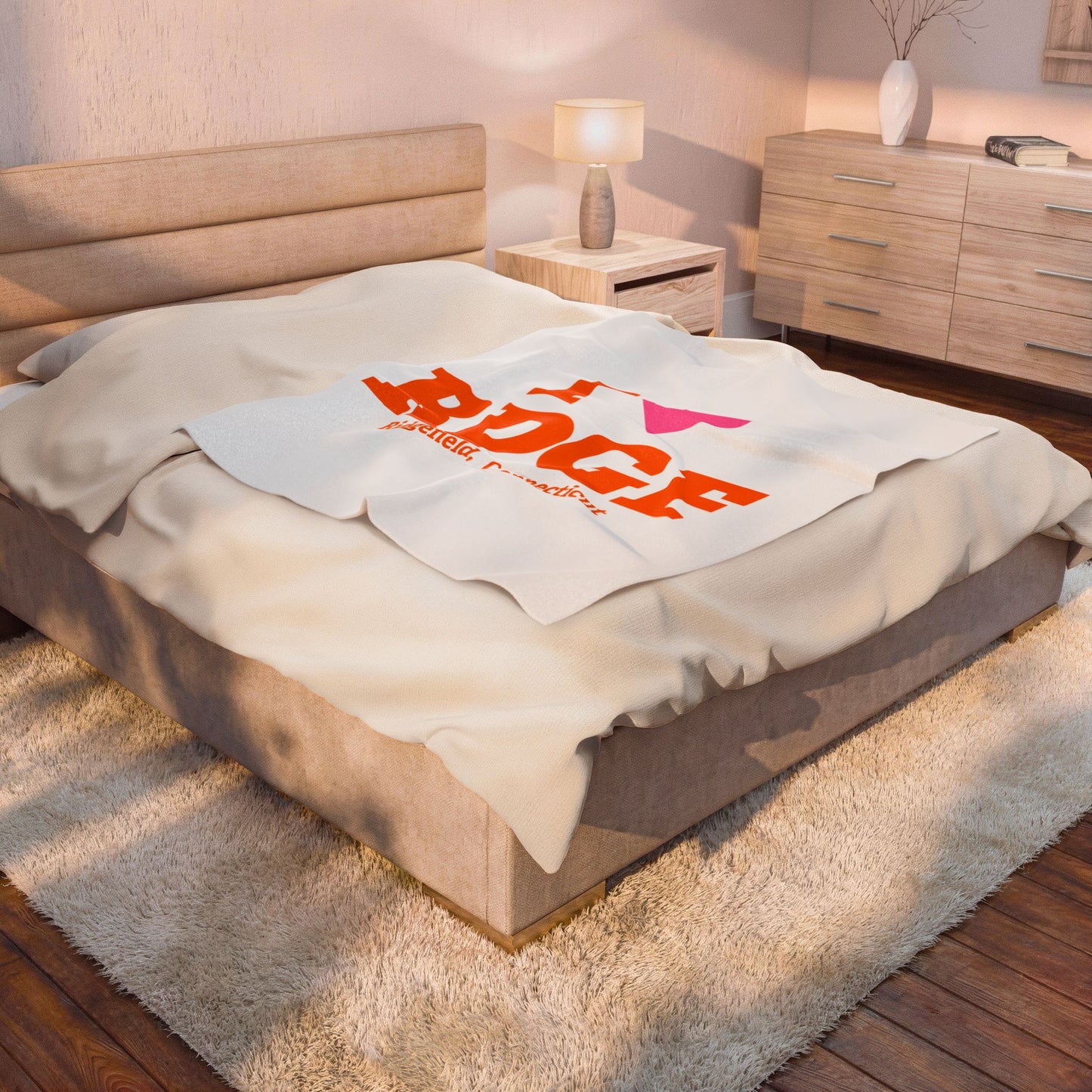 I Heart RDGF Velveteen Plush Blanket