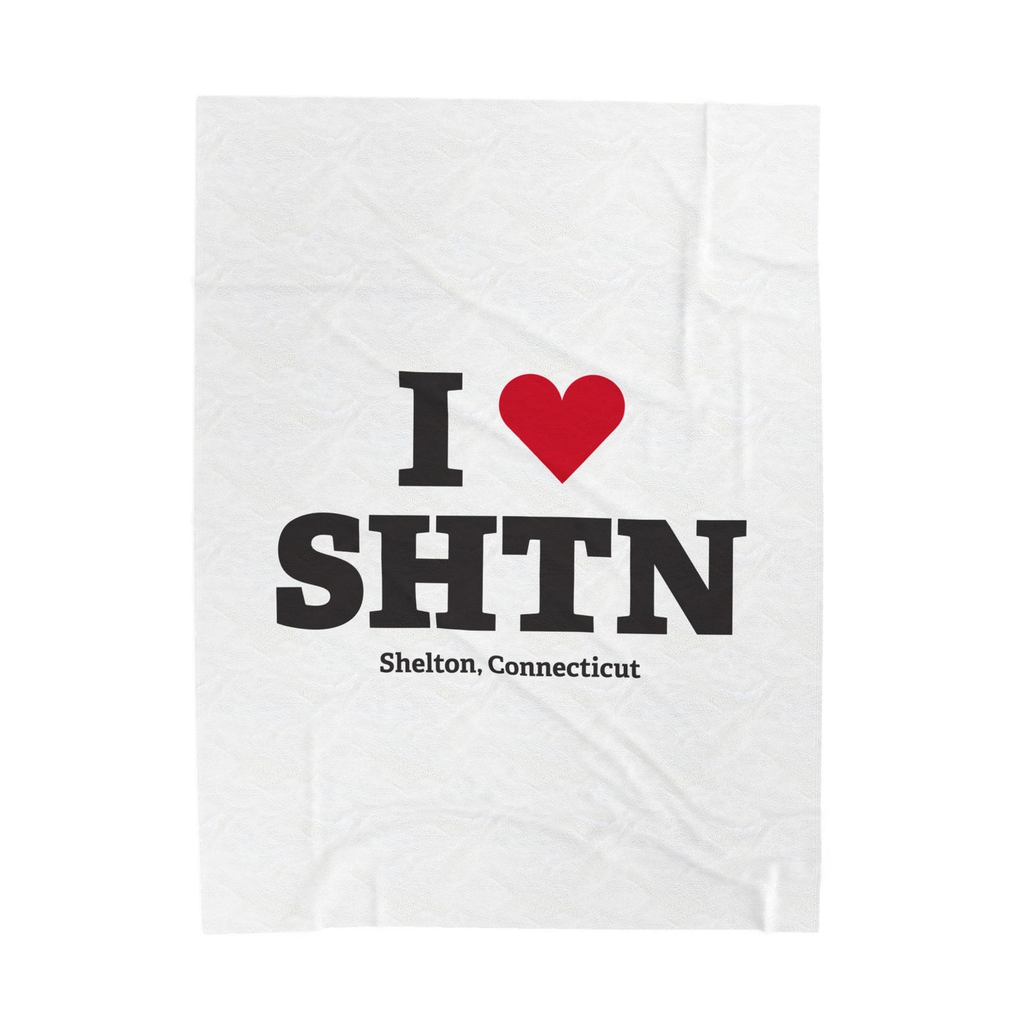 I Heart SHTN Velveteen Plush Blanket