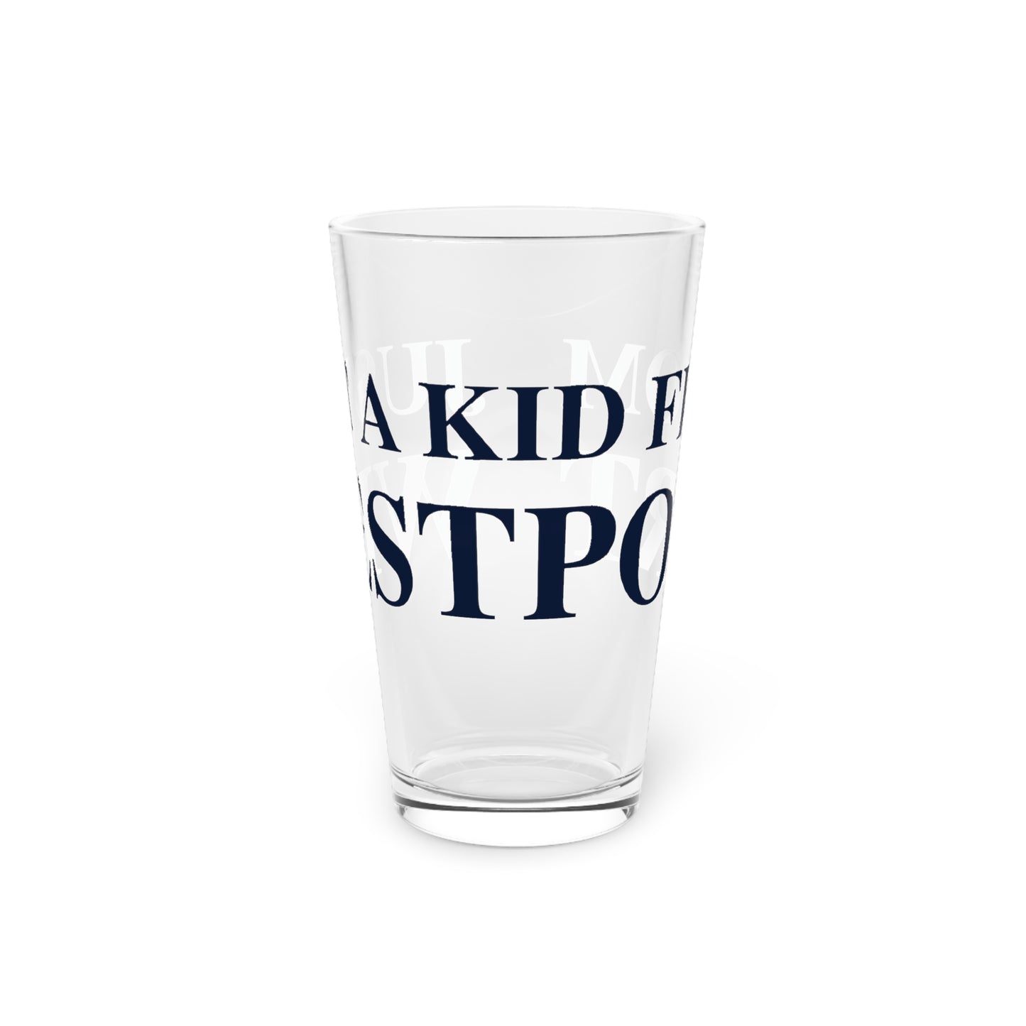 Just a kid from Westport Pint Glass, 16oz