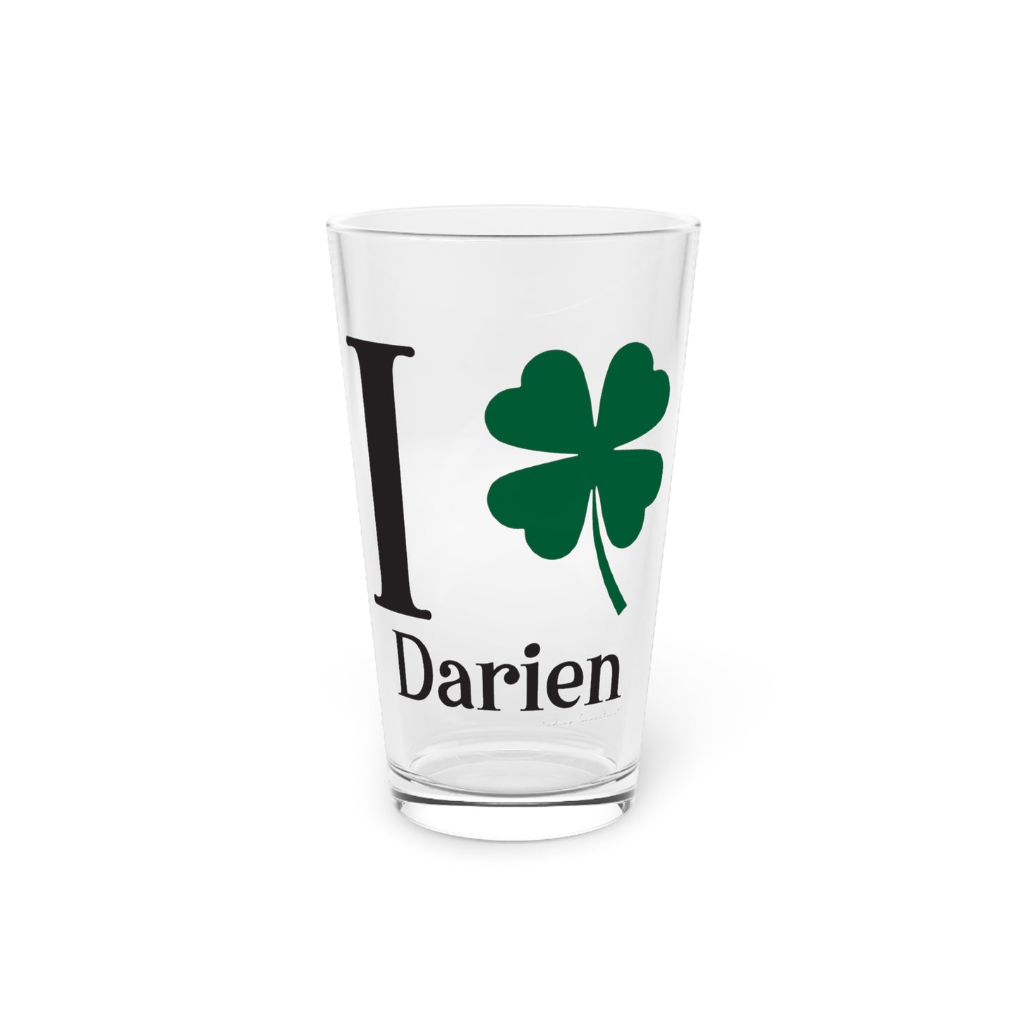 I Clover Darien Pint Glass, 16oz