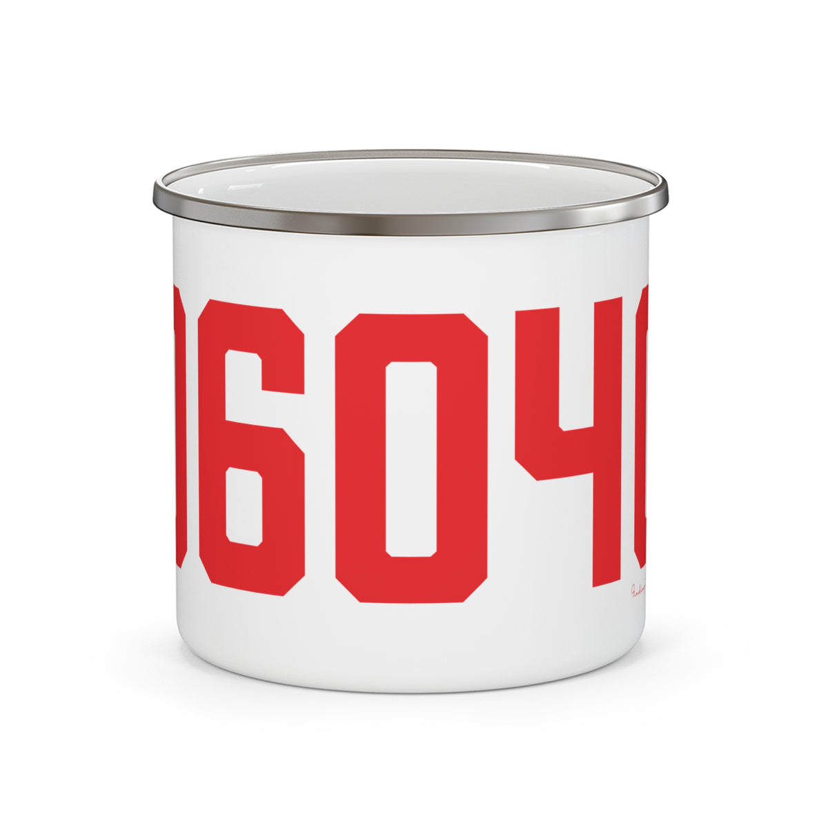 06040 Manchester Connecticut Zip Code Enamel Camping Mug