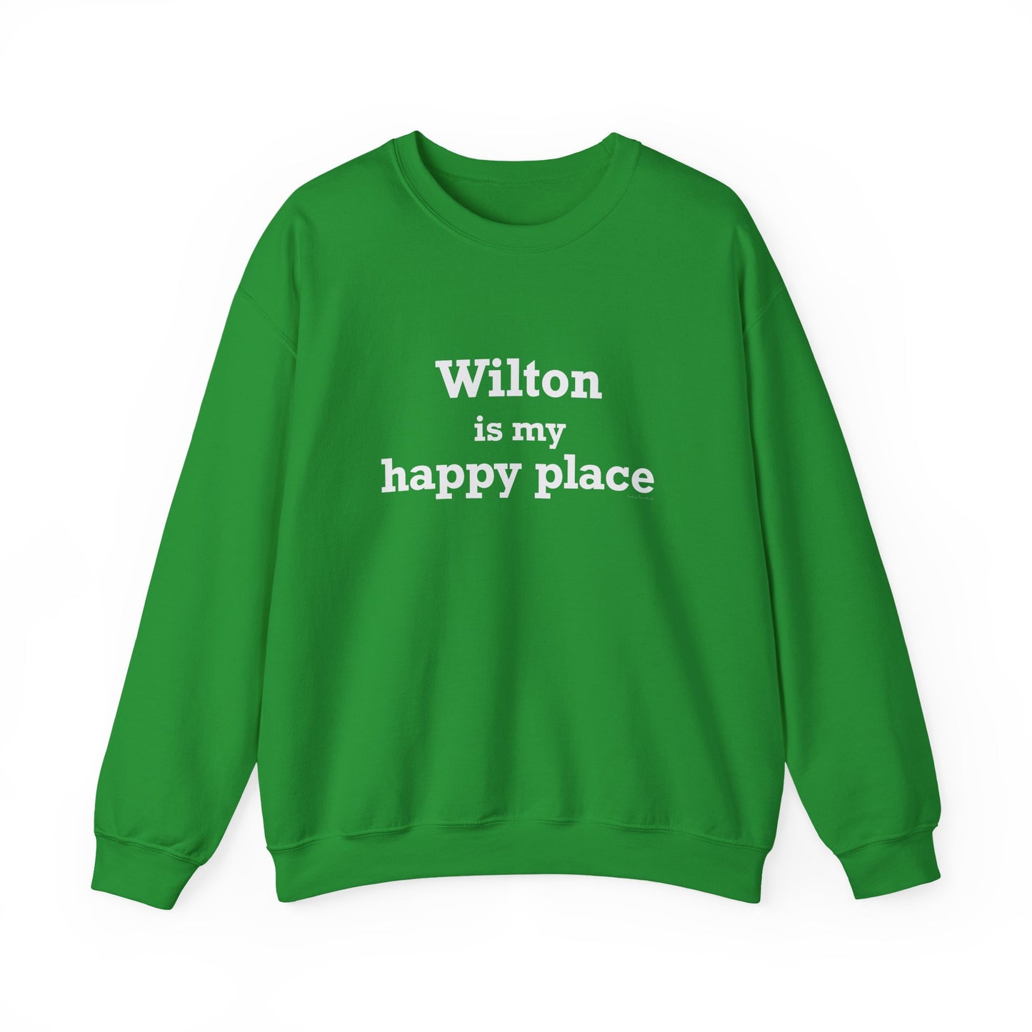 Wilton is my Happy Place Unisex Heavy Blend™ Crewneck Sweatshirt
