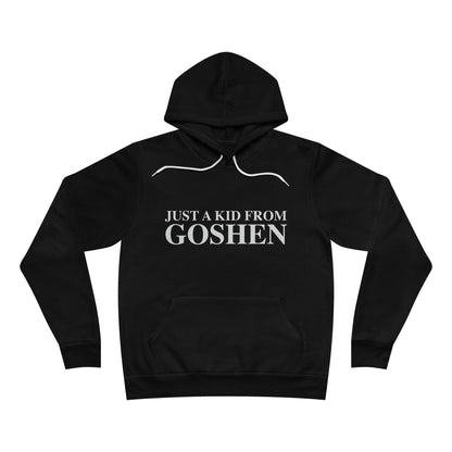 Just a kid from Goshen Unisex Sponge Fleece Pullover Hoodie