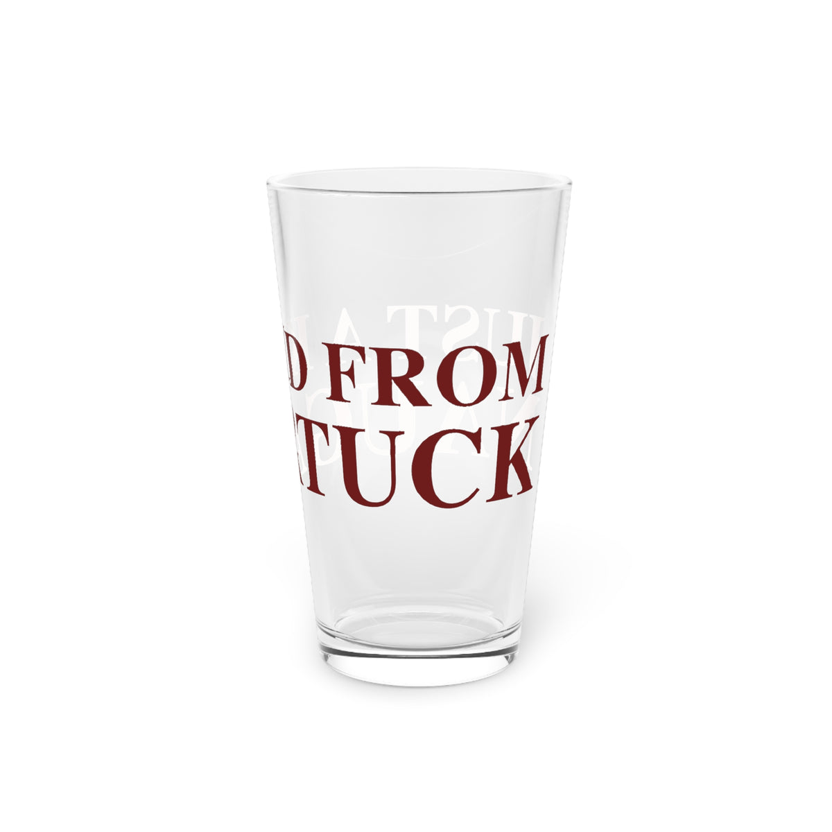 Just a kid from Naugatuck Pint Glass, 16oz