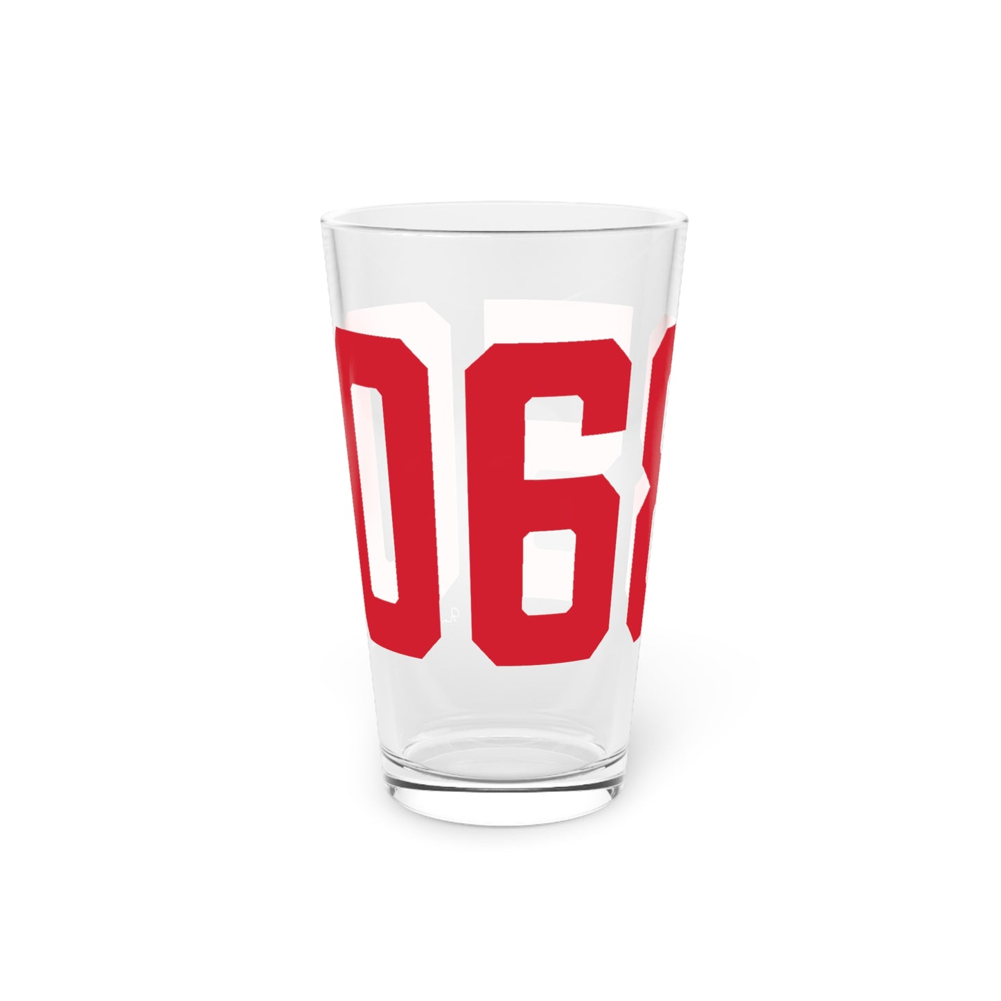 06850 Norwalk Connecticut Zip Code Pint Glass, 16oz