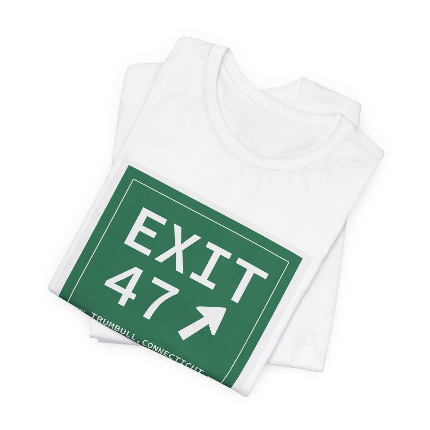 Vintage Exit 47 Merritt Parkway Sign Unisex Jersey Short Sleeve T-Shirt