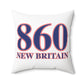 860 New Britain Red, White & Blue Spun Polyester Square Pillow