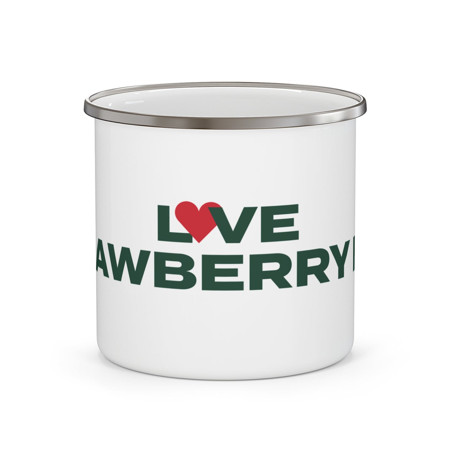 Love Strawberry Hill Enamel Camping Mug