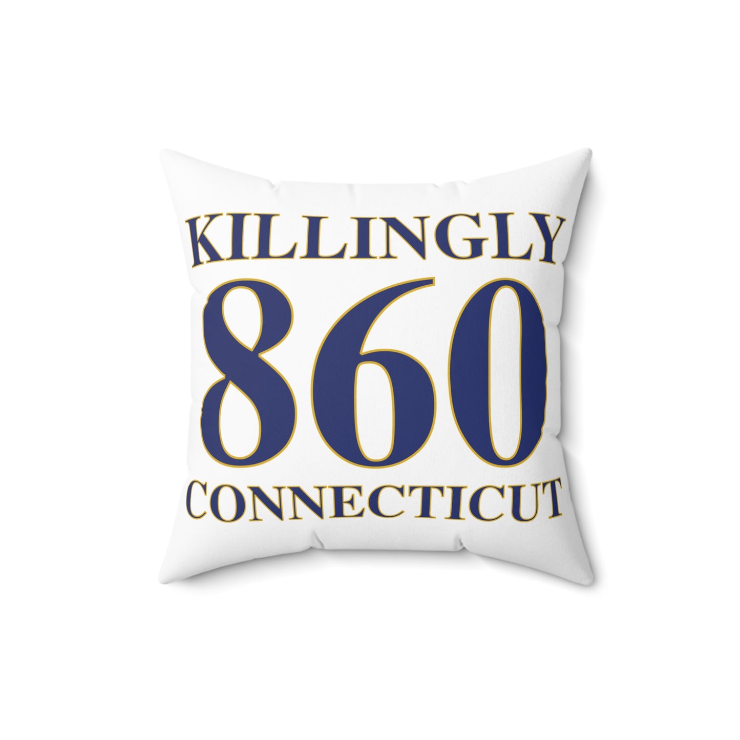 Killingly 860 Connecticut Spun Polyester Square Pillow