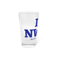 I Heart NWFD Pint Glass, 16oz