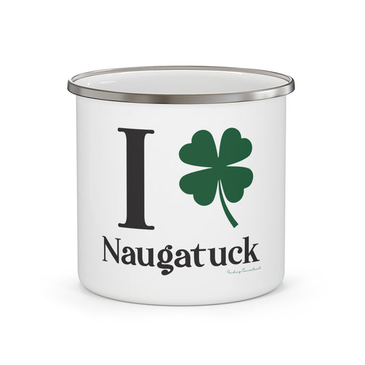 I Clover Naugatuck Enamel Camping Mug