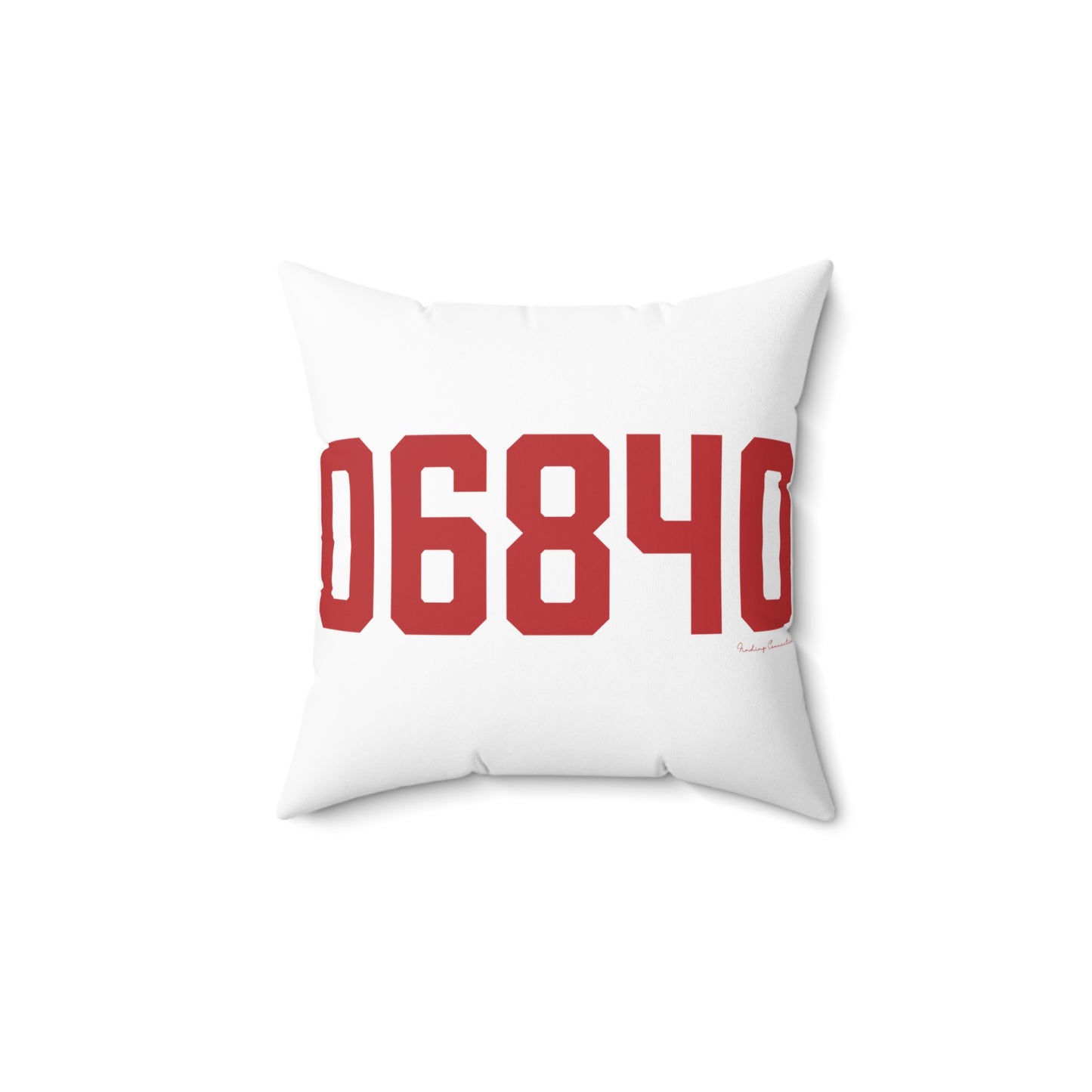 06840 New Canaan Connecticut Zip Code Spun Polyester Square Pillow