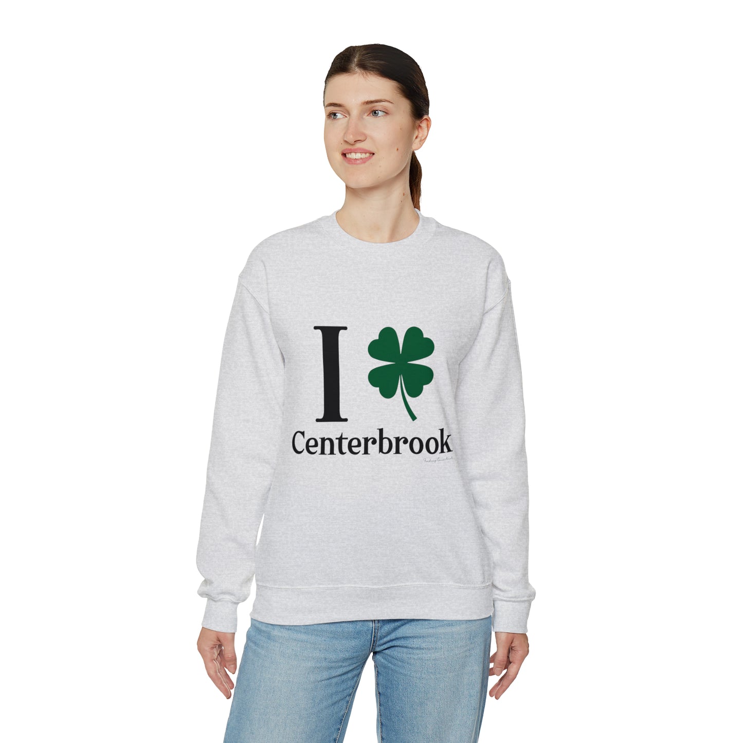 I Clover Centerbrook Unisex Heavy Blend™ Crewneck Sweatshirt (black)