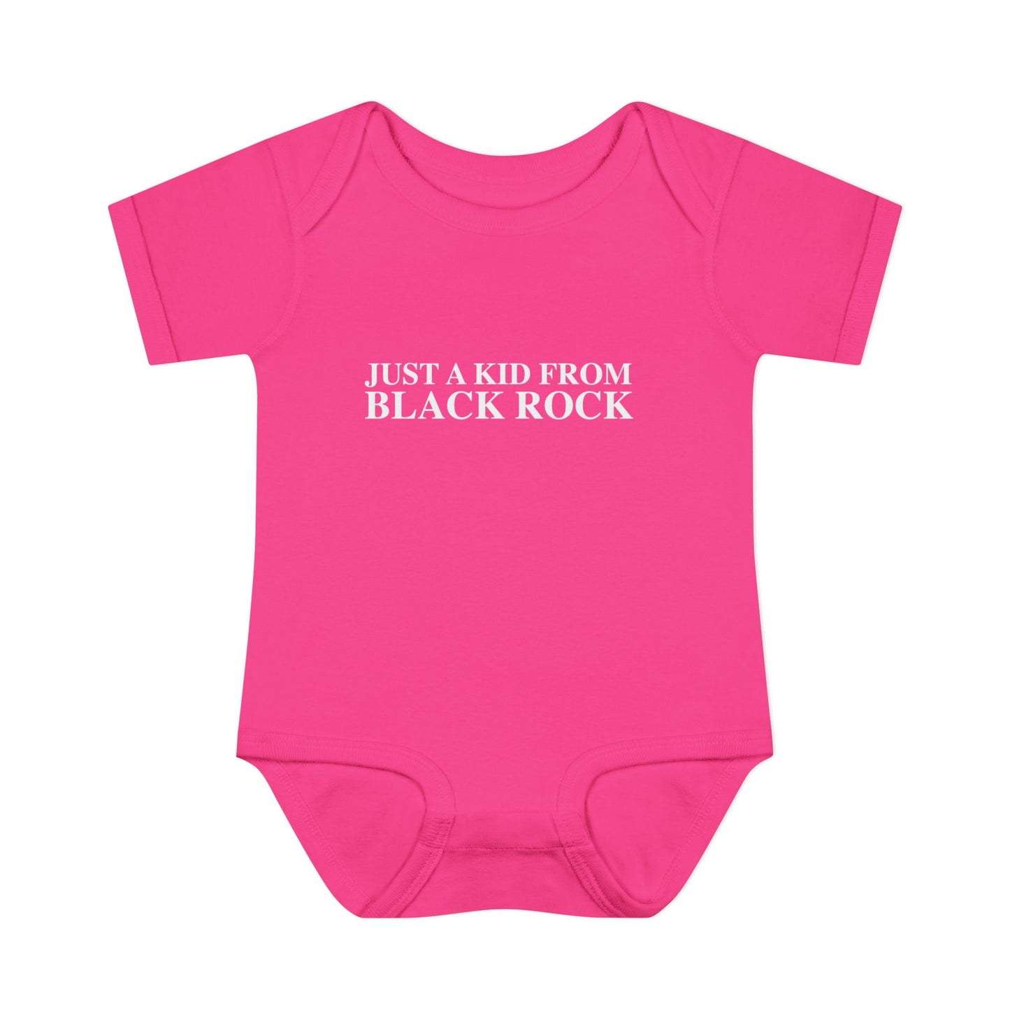 Just a kid from Black Rock Infant Baby Rib Bodysuit