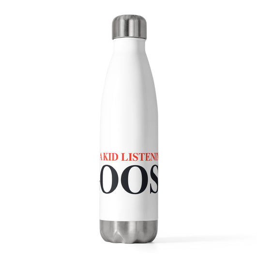 Just a kid listening to Goose - Blue & Orange 20oz Insulated Bottle