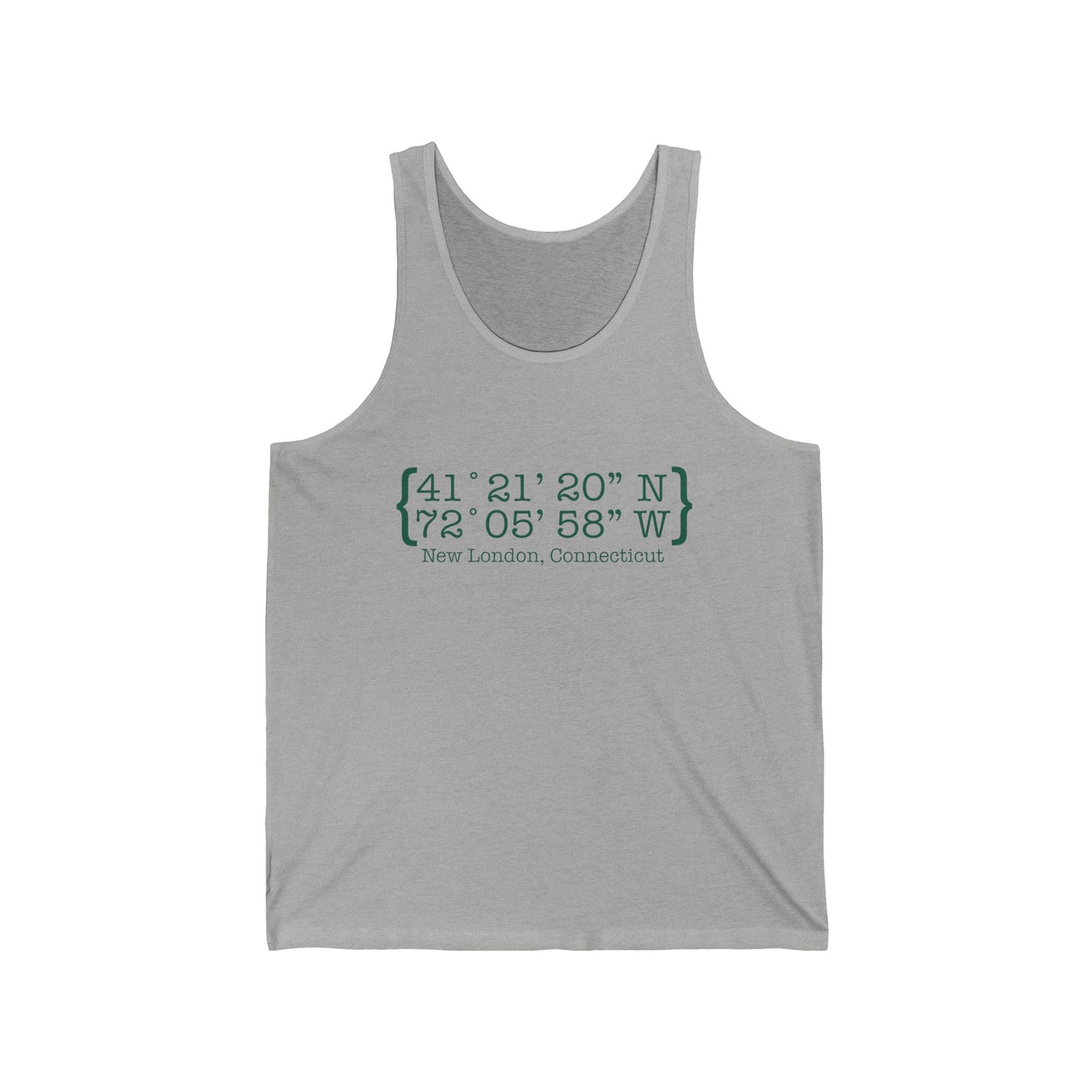 New London Coordinates Unisex Jersey Tank