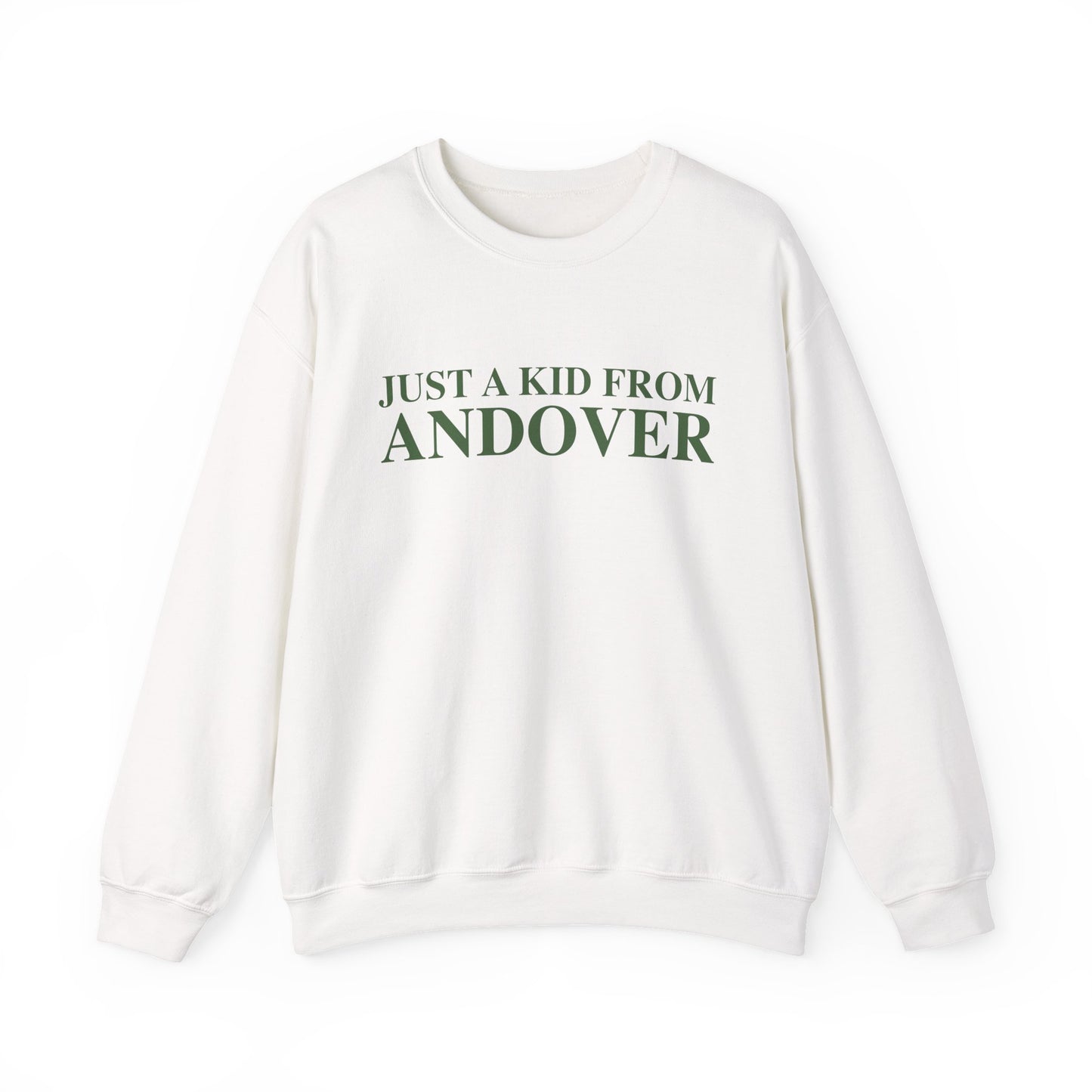 Just a kid from Andover Unisex Heavy Blend™ Crewneck Sweatshirt