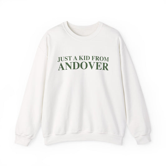 Just a kid from Andover Unisex Heavy Blend™ Crewneck Sweatshirt