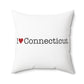 I Heart Connecticut. Spun Polyester Square Pillow