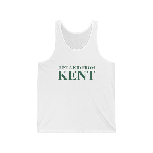 Just a kid from Kent Unisex Jersey Tank Top