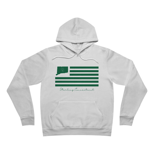 Sterling Connecticut St. Patrick’s Day Flag Unisex Sponge Fleece Pullover Hoodie