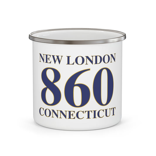 New London 860 Connecticut Enamel Camping Mug