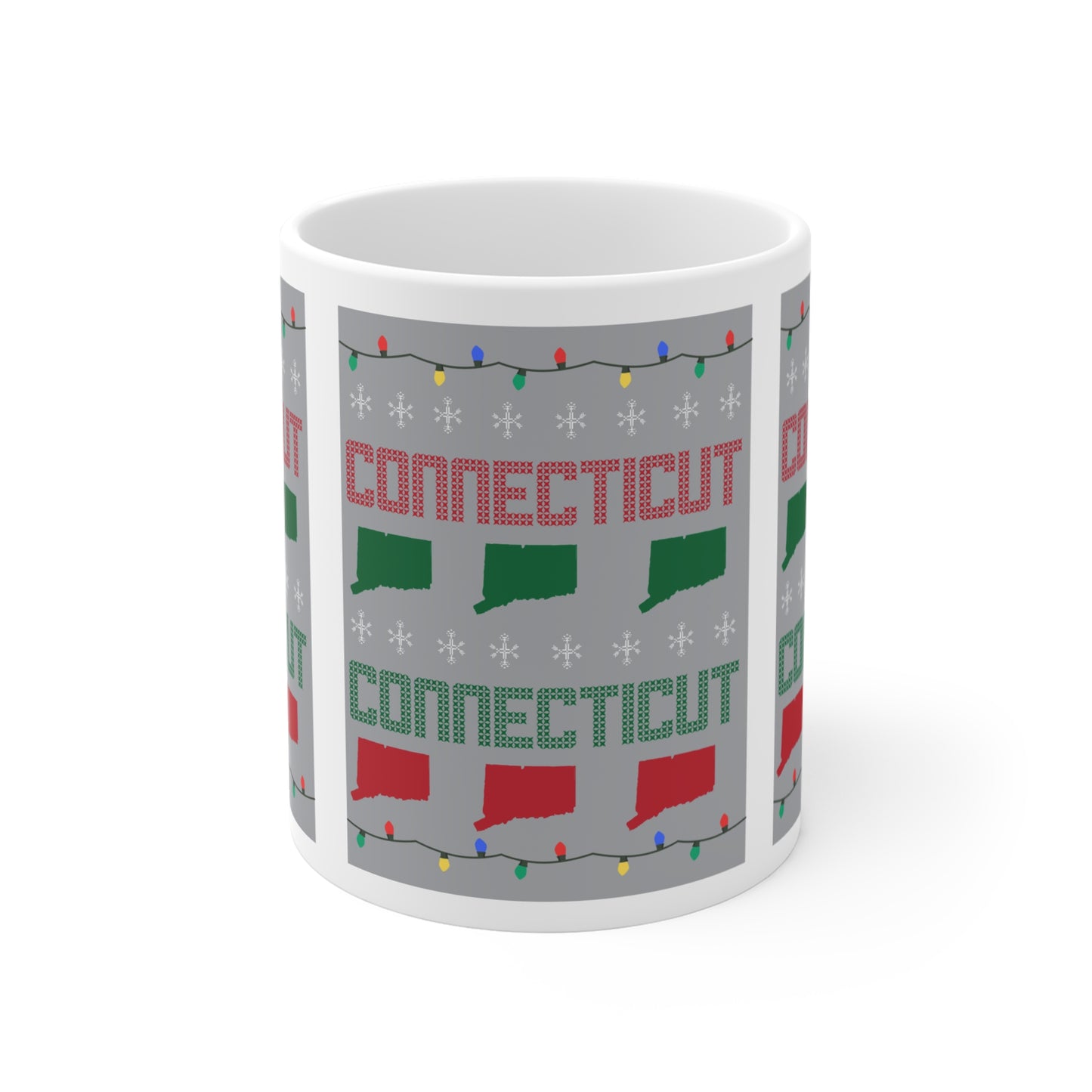 Connecticut Ugly Holiday Mug 11oz