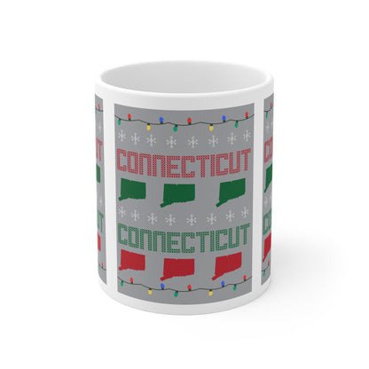 Connecticut Ugly Holiday Mug 11oz