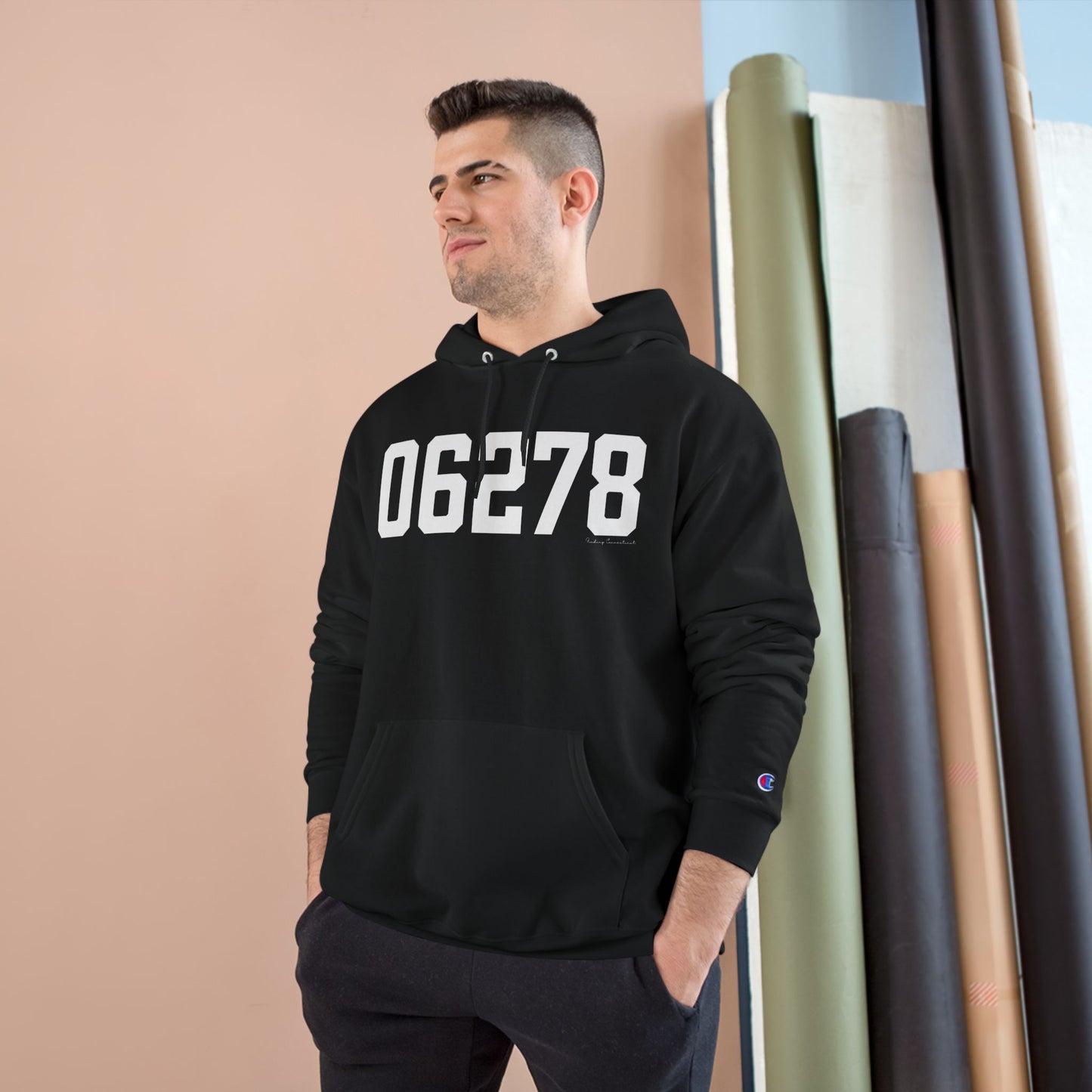 06278 Ashford CT Zip Code Champion Hoodie