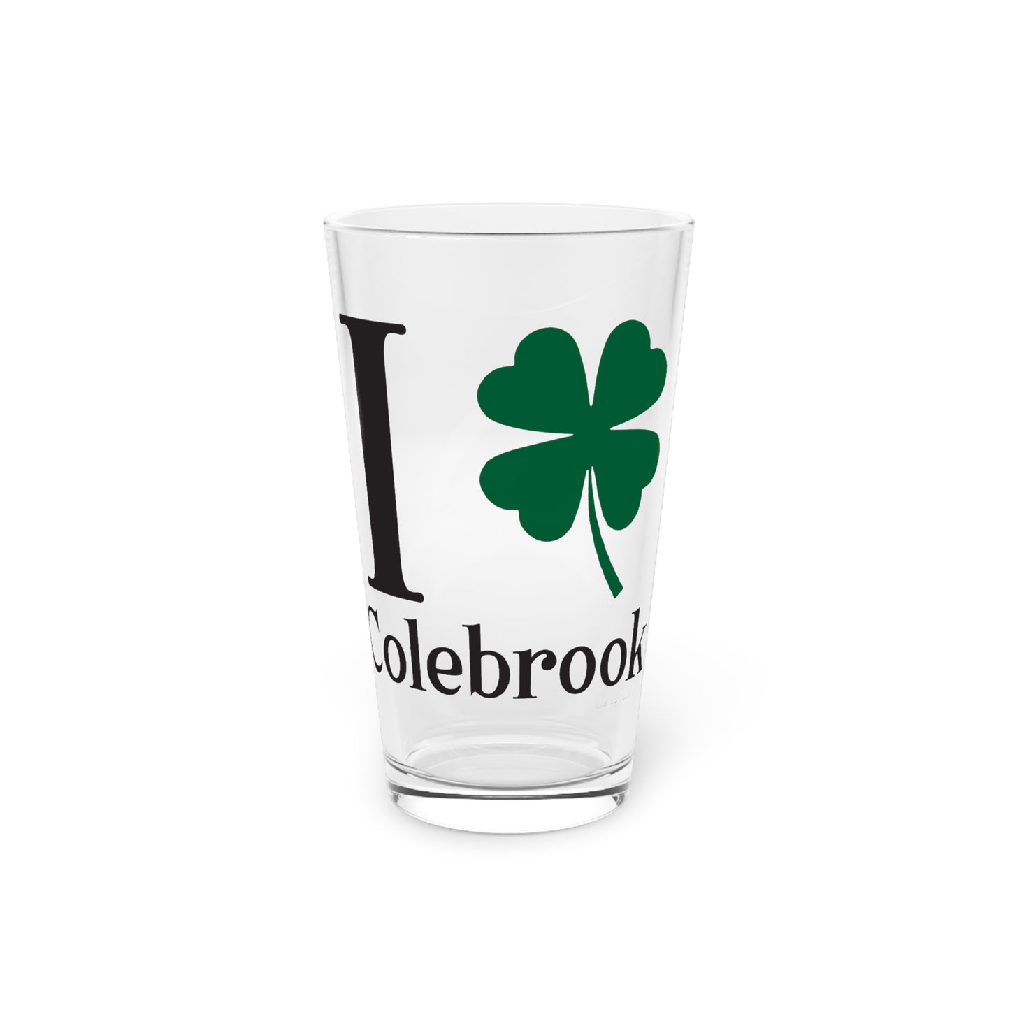I Clover Colebrook Pint Glass, 16oz
